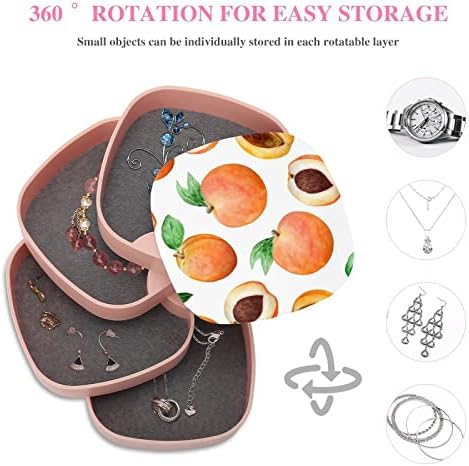 Nahan nakit kutija za voće Prijenosni putni nakit Case ABS nakit za skladištenje ružičaste za ogrlice