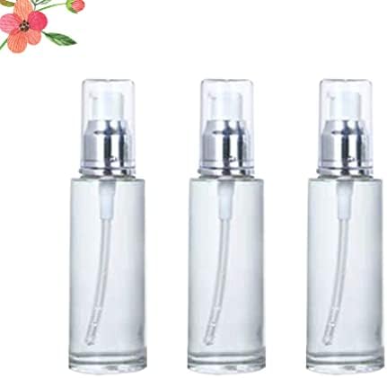 Zerodeko 3pcs Boce za prskanje Mini putne uzorke boce za punjenje losiona za punjenje Kontejneri Sample boial boce za aromaterapiju esencijalno ulje mirisna tečna upotreba srebrna 60ml