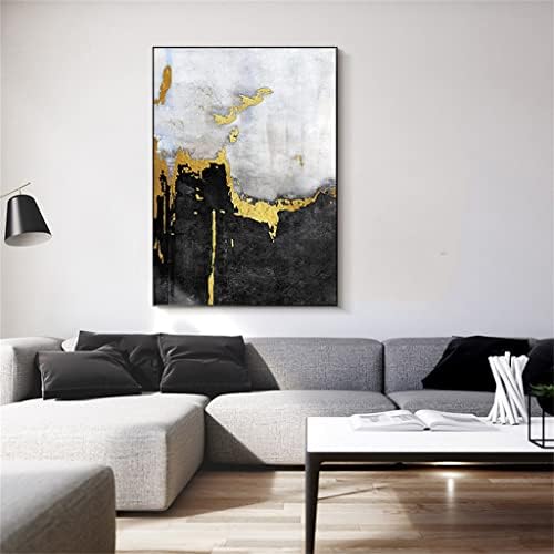 Wdfffe umjetničko slikarstvo sa zlatnim zidom apstraktno slikarstvo sa zlatnom folijom ručno rađena dekoracija dnevnog boravka veliko platno ulje