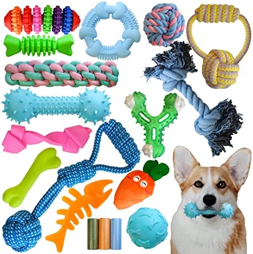 Igračke za žvakanje štenaca za izbijanje zuba mali psi / / 18 pakirajte pseće zube igračke za čišćenje