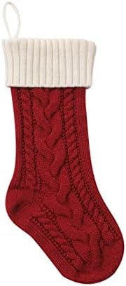 Božićne čarape Trpe božićne torbe za čarape i božićne čarape za zabavu ukras i božićni crtani crveni set Vintage