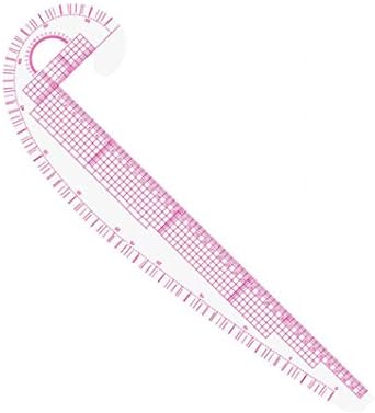 Eioflia odjeća modni vladar, praktičan 3 u 1 plastični krivulja metrički ravnalo za šivanje mjerači zarez krivulju