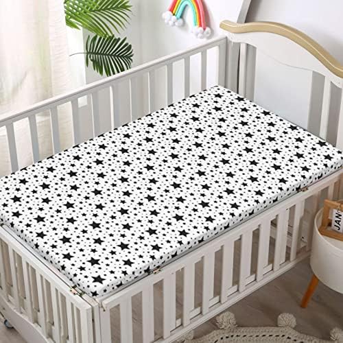 Star tematski postavljeni mini krevetići, prenosivi mini listovi krevetića ultra mekani materijal-beba