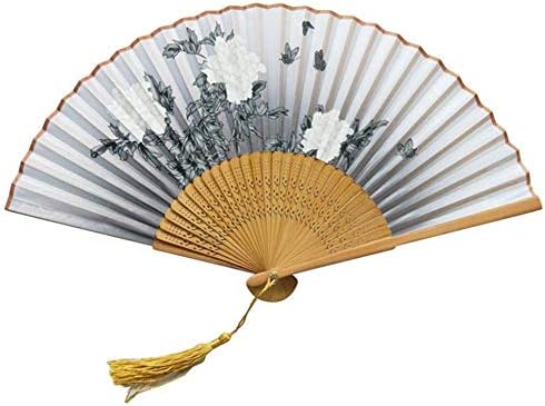 Htllt sklopivi ventilator u ručno ručni ventilatori navijača za žene udubljeni udubljeni udubljeni bambusov ventilator za ruke, a
