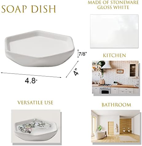 Kupatilo sapun za suđe za suđe Diamond Stoneware