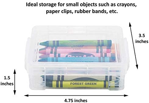 Advantus Crafts storage Studios Super Stacker 6-pakovanje Crayon Box 1,5 x 3,5 x 4,75 inča; Set dolazi u nasumičnim kombinacijama boja plave, bistre, zelene, ljubičaste ili crvene