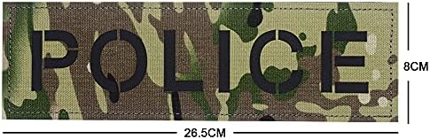 Multicam Policija IR infracrveni reflektivni taktički sjaj u tamnom patch uniformnom vojnom sprovodu zakona Vojna swat badge za loop