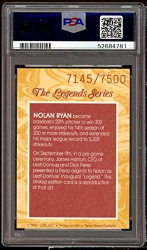 Nolan Ryan Card 1991 Donruss Elite The Legends Series #NNO PSA 8