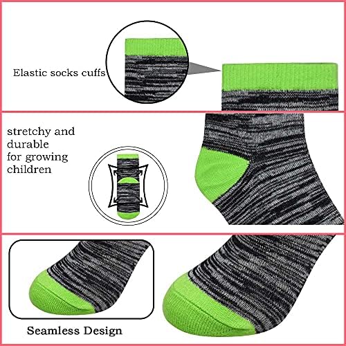 Dječje čarape za dječake, TODDLER modna čarapa za posade Big Boys Sport poluočaća pamučne čarape