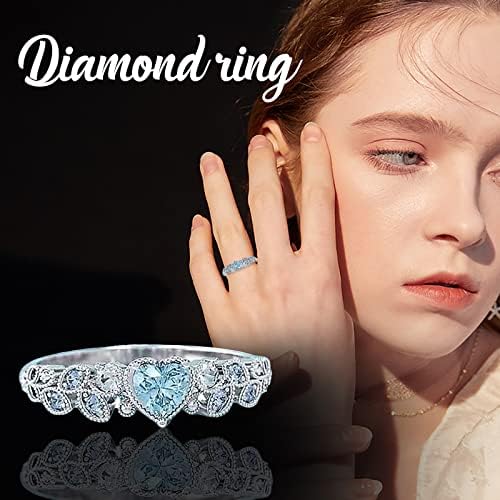 Ženski nakit prstenovi lično jednostavni vjenčani prsten za žene mali svježi ljubavni angažman prsten nakit