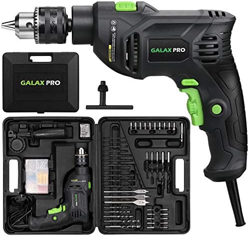 GALAX PRO 5Amp 1/2-inčna udarna bušilica sa kablom od 105 kom dodatne opreme, promjenjiva brzina 0-3000, čekić
