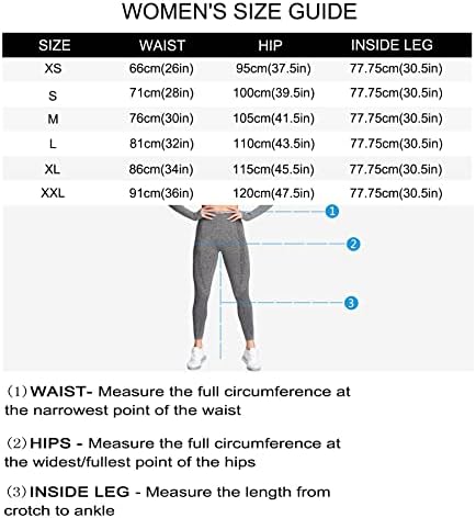 AOXJOX ženska sredstva za vježbanje sa visokim strukom Vitalne bešavne tajice joga hlače