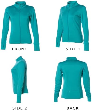 Globalne prazne jakne za vježbanje za žene, puna jakna sa zatvaračem za trčanje, jogu i sport