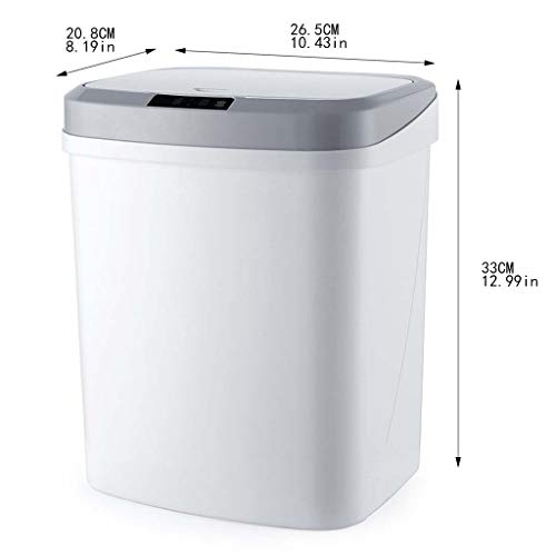 NEOCHY zatvorene kante za smeće za domaćinstvo inteligentna indukcijska kanta za smeće kuhinja dnevna soba spavaća soba kupatilo kuhinjske kante za smeće / siva