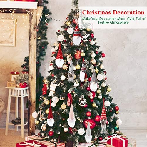 9 komada Patuljci božićno drvo ukrasi švedski plišani Patuljci Santa Elf viseći Kućni ukrasi za prazničnu dekoraciju