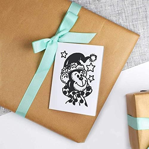 Azeeda 4 x' Božić majmun ' poklon Oznake / Oznake