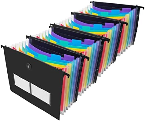 Ikaufen 4 paketa proširenje visećih fascikli datoteka, 7 džepova Accordian Organizator datoteka