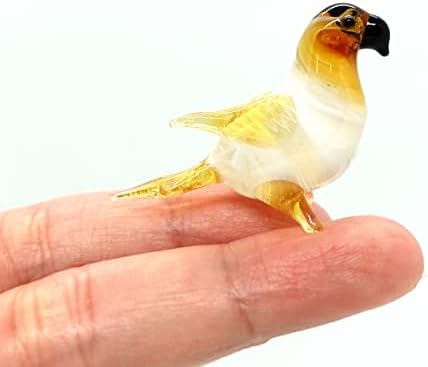 Sansukjai Parrot ptice sitne minijaturne figurice Životinje Ručno puhalo staklo Art Kolekcionarni poklon ukrasite