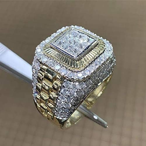 Vjenčani prstenovi za muškarce dečko poslovni nakit Vintage Angažman za angažman prsten simulirani dijamantni prsten dijamantski prsten