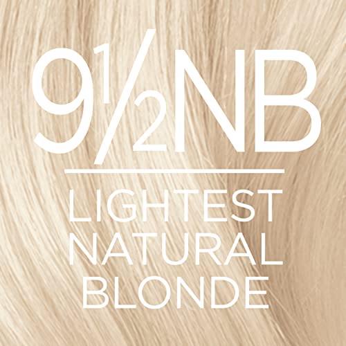 L'oreal Paris Excellence Creme trajna boja kose, 9,5 NB najsvjetlija prirodna plava, 100 posto siva boja za kosu, pakovanje od 2 komada