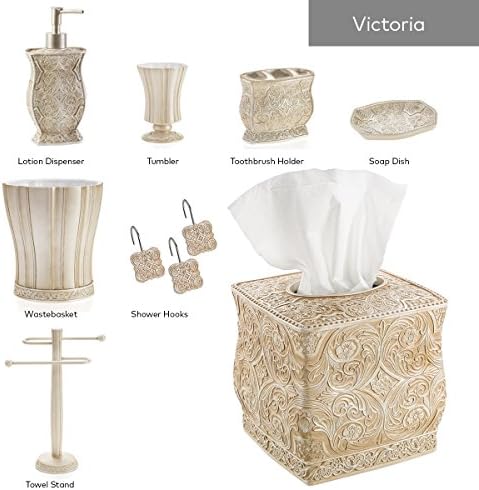 Kreativni mirisi Victoria tkivo kutija Pravokutna - Dekorativna tkiva Tkiva Papirnate poklopac - pravokutni salveni kontejner - za elegantno uređenje kupaonice.