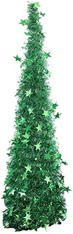 Prettyzoom uredski dekor 150cm Božićni ukras Visoko ljubimce plastično sklopivo teleskopsko božićno stablo