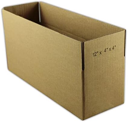 EcoSwift 1-kutija 12x4x4 valovita kartonska kutija za pakovanje poštanska kutija za premještanje kutija za otpremu 12 x 4 x 4 inča
