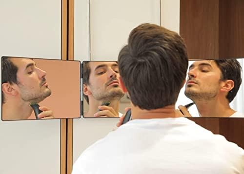 3 Way ogledalo šišanje kose, 360 ogledalo za samostalno šišanje & amp; Styling,brijanje,DIY šišanje