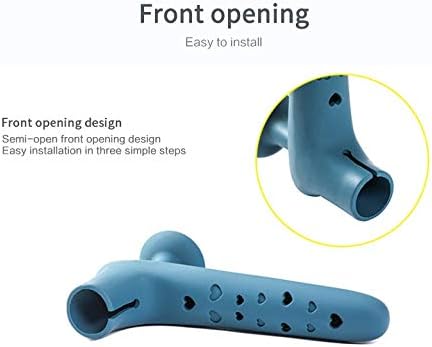 CDYD 3SET ručica za kućnu kućnu pločicu Silikonska vrata za rukovanje samoljepljivim zaštitnim jastučićem