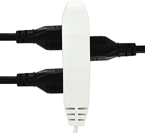 Uniex EC1606AUL Produžni kabl sa ravnim uglom sa 3 utičnice, 3 kraka, 6 stopa, 3 pakovanja
