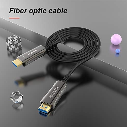 Atzebe Fiber Optic HDMI kabl 30ft, vlakno HDMI kabl nosači 4k @ 60Hz, 4: 4: 4/4: 2: 2/4: 2: 0, HDR,