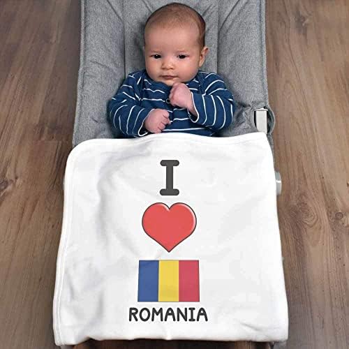 Azeeda 'Volim rumunsku' pamučnu bebu / šal