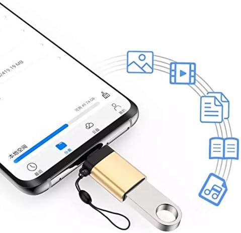 Boxwave Cable kompatibilan s Ayaneo Air Pro - USB-C do portchangera, USB tipa C OTG USB prijenosni ključ za Ayaneo
