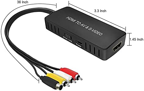 HDMI to AV i S-Video Converter HDMI za audio video pretvarač HDMI u RCA adapter sa SVIDEO