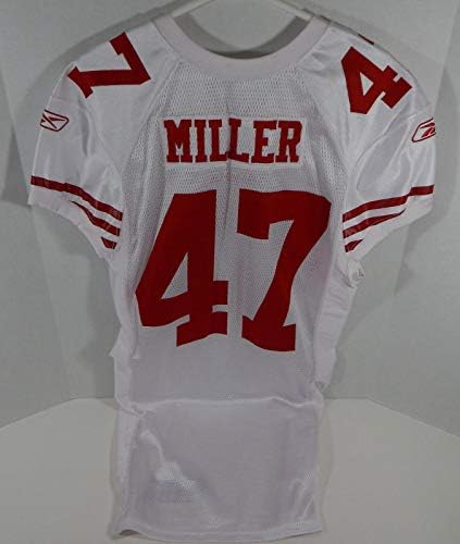 2010 San Francisco 49ers Bruce Miller 47 Igra izdana Bijeli dres DP06201 - Neincign NFL igra