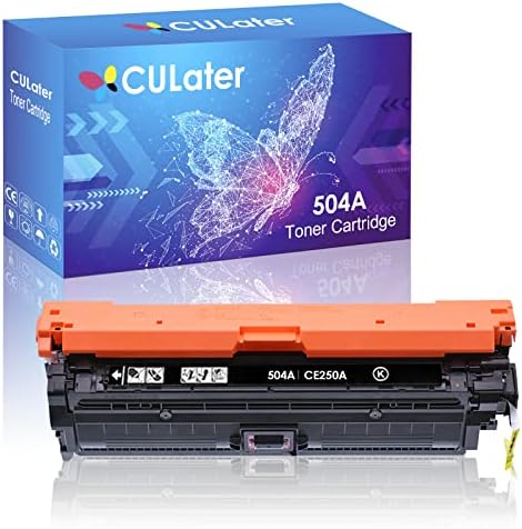 CULATER 504A zamjena toner kertridža za CE250A Crni toner kasete za HP Color CM3530 CP3525N CP3525X CM3530FS CP3525DN