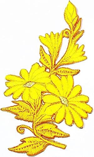 Suncokret žuti patch prekrasan cvjetovi zakrpe Applique Emseredvo željezo na patch šarenim cvijećem zakrpa za torbe jakne Jeans odjeća