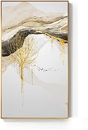 Ulje na platnu- ručno oslikano apstraktno umjetničko ulje na planini Golden Tree na platnu moderna umjetnička