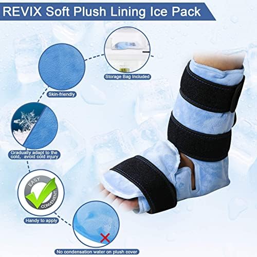 REVIX omot za gležanj za ozljede Gel za višekratnu upotrebu hladni paket za stopala i Revix omot za