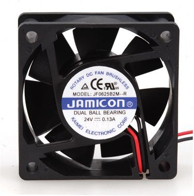 Jamicon JF0625B2M-005-065R DC ventilator, Lopta, 24 Volt, prirubnički nosač, 60 mm x 60 mm x 25