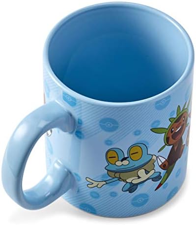 Zvanična šolja za početak Pokemon XY Grupe - 20-unca plava keramička šolja za toplu kafu, čaj, kakao - novitet