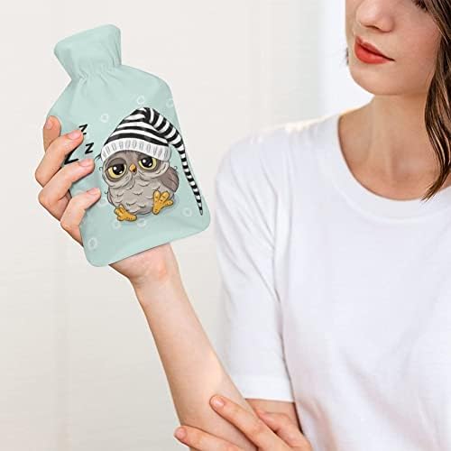 Cartoon Owl flaša za toplu vodu sa poklopcem slatka gumena vreća za toplu vodu za toplu vodu za kauč na razvlačenje