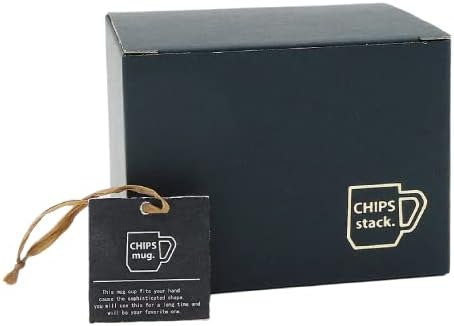 Chips Inc. Čips Japan Slaganje Keramička Šolja Za Kafu, Šolja Za Čaj - 9.5 Oz Može Se Prati U Mašini Za