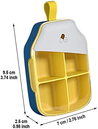 Kontejneri za brašno i šećer prenosivi putni pretinac rotirajućeg stila sedmični držač kutija za skladištenje dispenzer Organizator kontejneri za organizovanje frižidera