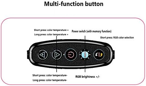 QFFL LED prstenasto svjetlo RGB dvostruko LED prstenasto svjetlo sa ogledalom & amp; stalak za stativ univerzalni dizajn rotirajućeg crijeva od 360 stepeni za prijenos uživo / šminku/fotografiju