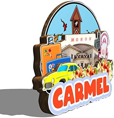 Carmel Indiana SAD magnet frižider Magnet drveni 3d znamenitosti putovanje kolekcionarski suveniri
