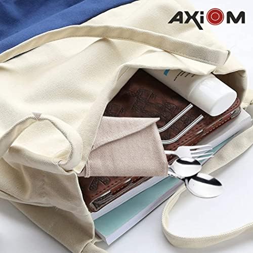 AXIOM Travel pribor za jelo Set nerđajućeg čelika sa prenosivim & amp; višekratnu upotrebu slučaj. Kašike