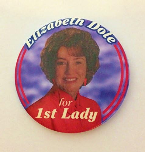 Elizabeth Dole 1996 Politički tip gumb za povratak Elizabeth Dole za prvu damu
