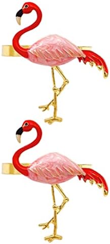 Luozzy 2 kom Flamingo prsten za prstenje u salvetima Stolni ukrasni ukras za božićne svadbene zabave Svakodnevna upotreba