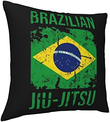 Kadeux Brazilski Jiu Jitsu zastava jastuka za zastavu 18x18 inčni jastuci za bacanje ubacuju na poklopac jastuka od kvadratnog bacanja